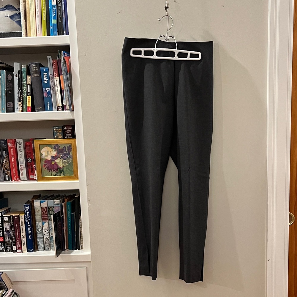 Classic Dark Gray Italian Made Wool Blend Trousers